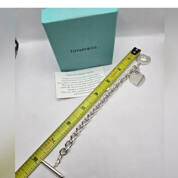 Tiffany & Co 💯% Auth Return To Tiffany Heart Toggle Bracelet w/Box ✨EUC✨Sz7.5”✨ - Picture 6 of 6